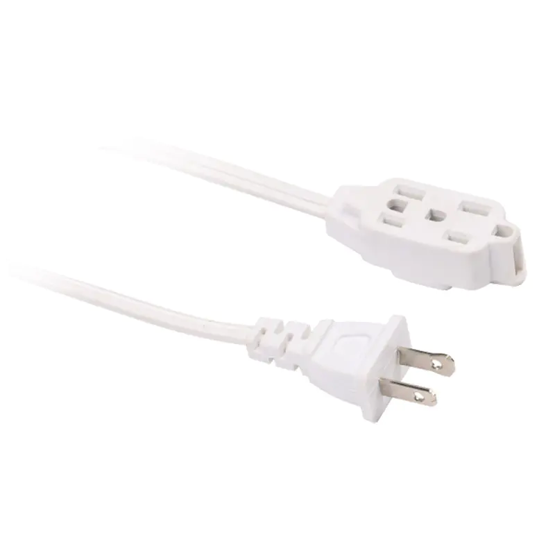 12V americký štandardný predlžovací kábel pre domácnosť s dvojkolíkovou zástrčkou a viacnásobnou zásuvkou FP-690, FP-691, FP-692, FP-693, FP-688, FP-689