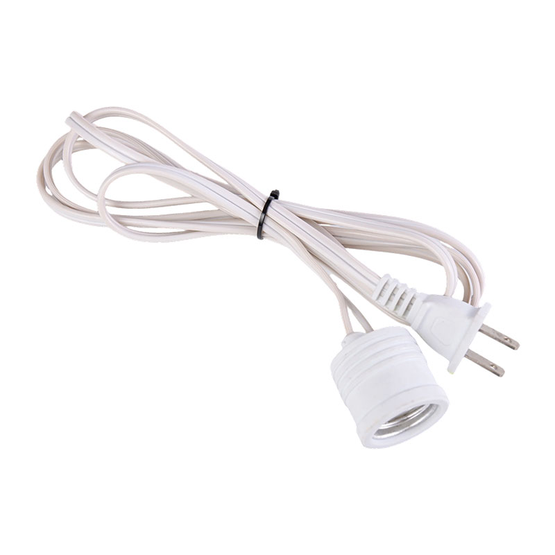 E27 predlžovací kábel pre lampu s dvojkolíkovou AC zástrčkou FP-740